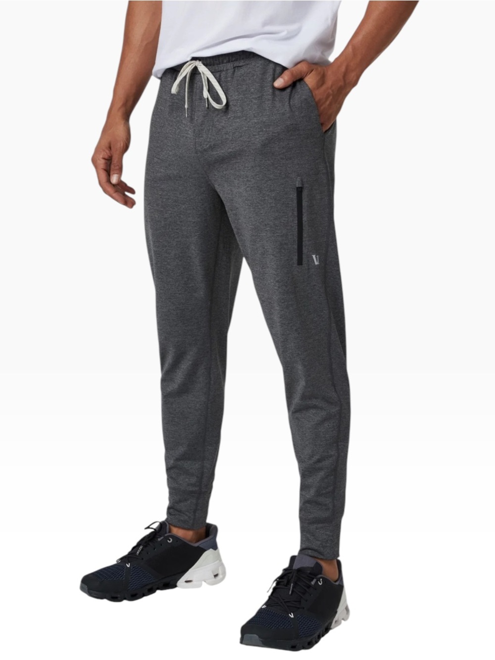Vuori Men's Sunday Performance Jogger – Charcoal Heather Size M